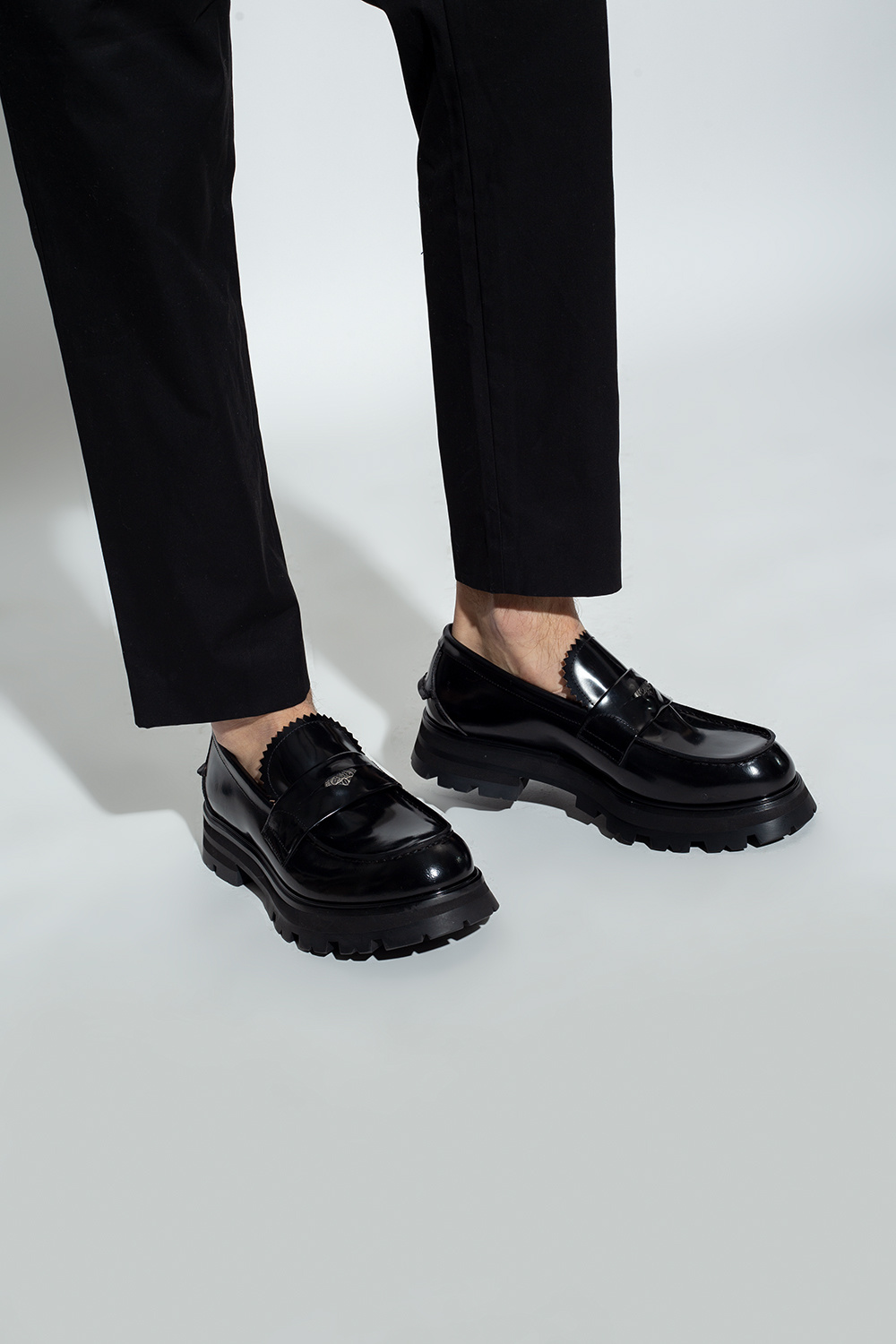 Black Leather loafers Alexander McQueen - Alexander McQueen